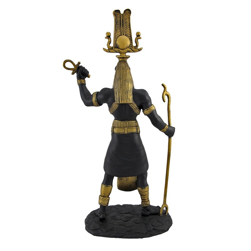 Black Thoth Egyptian God Golden Accents Statue