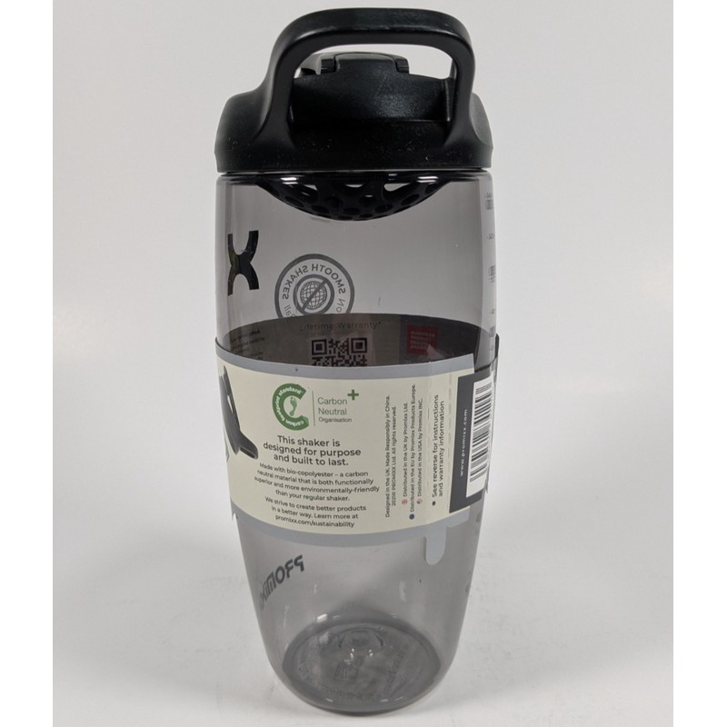 Promixx Pursuit Eco Shaker Bottle 24 oz Stealth Black Side