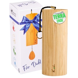 Koshi Bamboo Veneer Wind Chime Terra (Earth) with Gift Box