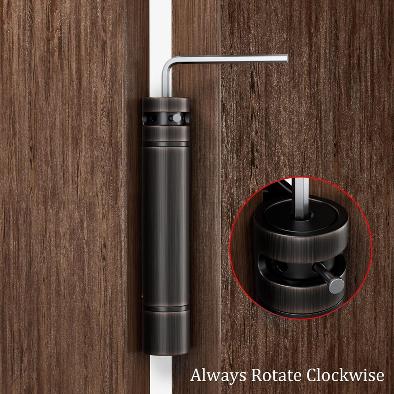 Haidms 4 Inch Self Closing Door Hinges 2 Pack Oil