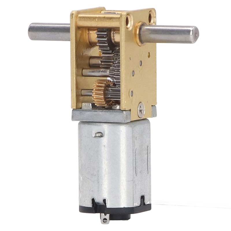 DC12V 27RPM Dual Shaft Motor Micro Worm Gear Reduction Motor