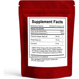 NEWUREHO Cayenne Pepper Softgels Supplement, Cayenne Pepper Capsules, Supports Leg Vein, Digestive Health & Gut Health, with Vitamin D3+K2, Beetroot, Grape Seed 300 Capsules