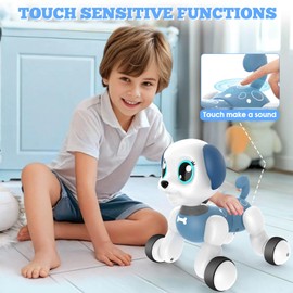 Britik Robot Dog Toys for 8-12 Years Old Boys Girls: Remote Control Dog Robot Dog for Kids 8-12 Robots for Kids 5-7 Pet Robot Electric Dog Robot Puppy Toy for 8 9 10 11 12 Years Old Boys Girls