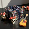 LeZakaa Day of the Dead Wrapping Paper Roll, Colorful Sugar