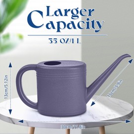 TTAOE GN Plant Watering Can for Home Garden - with Long Spout - 1/4 Gallon - Purple