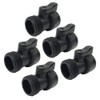 ALKARAMA 5 Pack Plastic Garden Hose Shut Off Valve Water