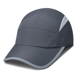 GADIEMKENSD Women's Unstructured Hats Reflective Brim UPF 50+ Outdoor Caps, Women, dark grey