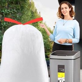 GoodFinely Trash Bags 18 Gallon Drawstring Garbage 26x33 inches Heavy Duty Plastic Garbage Bags for Household Kitchen Bedroom Bathroom Living room Office Restaurant Thickened Stretchy (108 Count)