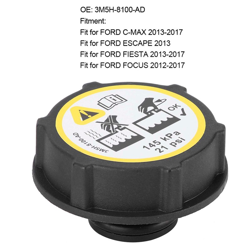 KooingTech Radiator Caps, Engine Coolant Cap Replacement for Coolant Reservoir