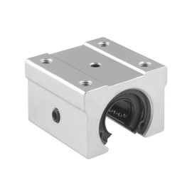 CNCMANS 1x SBR16UU 16 mm Aluminium Open Linear Bearing, Sliding Block with Ball Bearing, CNC Linear Foil Box (SBR16)