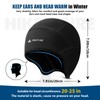 Hikenture Gorro térmico de invierno para hombre y mujer, Negro