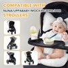 Snack Tray Compatible with Mockingbird,Nuna,Evenflo Stroller,Adjustable Stroller Snack Tray with
