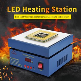LED Microcomputer Electric Heating Plate Preheating Station, Hot Plate Preheat Preheating Station , Soldering Station Welder, 110/220V AC 800W, 200*200mm(1#)