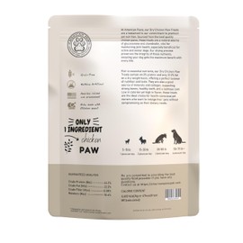 American Paws Dehydrated Chicken Feet Dog Treats, Only One Ingredient, No Additives, Made and Sourced in USA (1LB)
