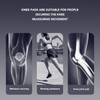 7611 Sports Kneepad Black Breathable Knee Compression Sleeve Adjustable Compression