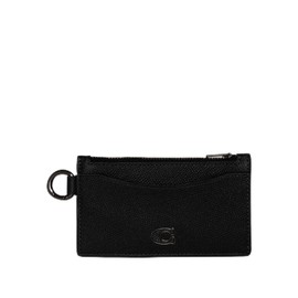 Coach Men's Zip Card CASE Accessory-Travel Wallet, Black