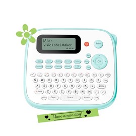 Máquina etiquetadora con cinta, etiquetadora de etiquetas impermeables, etiquetadora D210S, máquina etiquetadora para aula maestro niños artículos esc