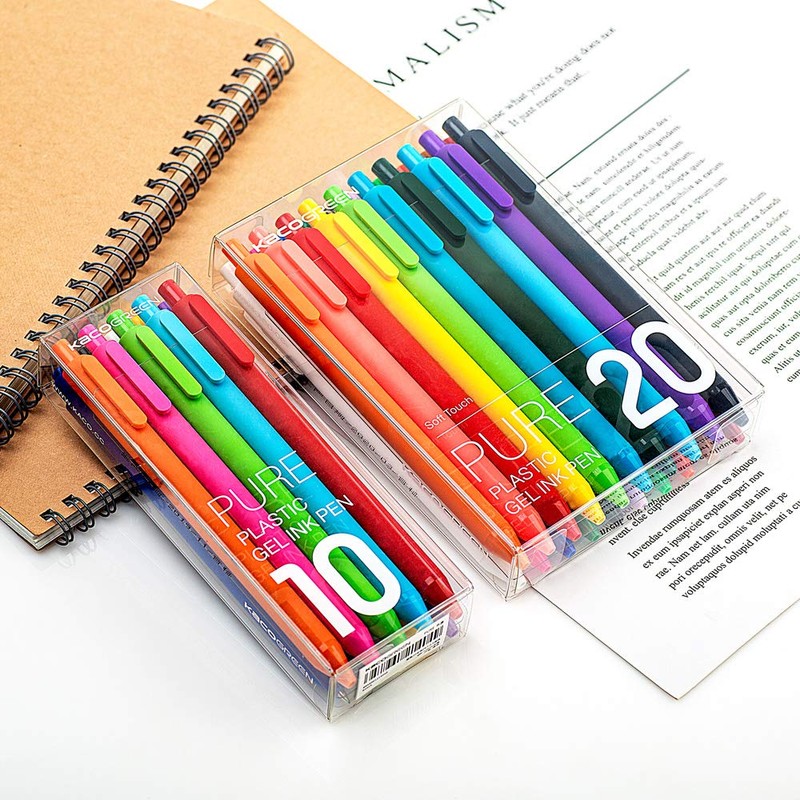 KACO Soft Touch Retractable Gel Ink Pens 0.5mm Fine Point
