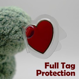 Beanie Baby Heart Tag & Tush Tag Protector (15 Pairs) for Beanie Babies for Beanie Babies, Buddies, boos and Pillow Pals