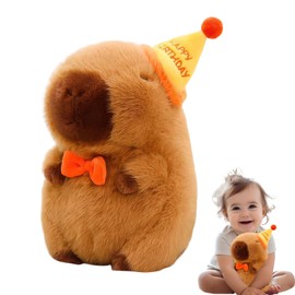 Capybara Plush Toy, Capybara Cuddly Toy Birthday 23 cm Cuddly Toy Capybara Kawaii Toy Cushion Gift for Children Girls from 3 Years Can Be Used as a Gift