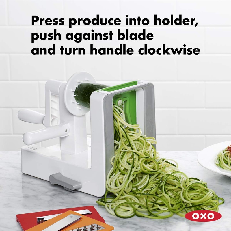 OXO Good Grips 3-Blade Tabletop Spiralizer with StrongHold Suction