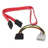 Par De Cables Sata 3 Iii 6 Gb/s Poder Y