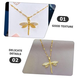 TINEASUR Dragonfly Pendant Necklace for Women Decorative Boho Jewelry Stylish Multi Dragonfly Design Any Occasion