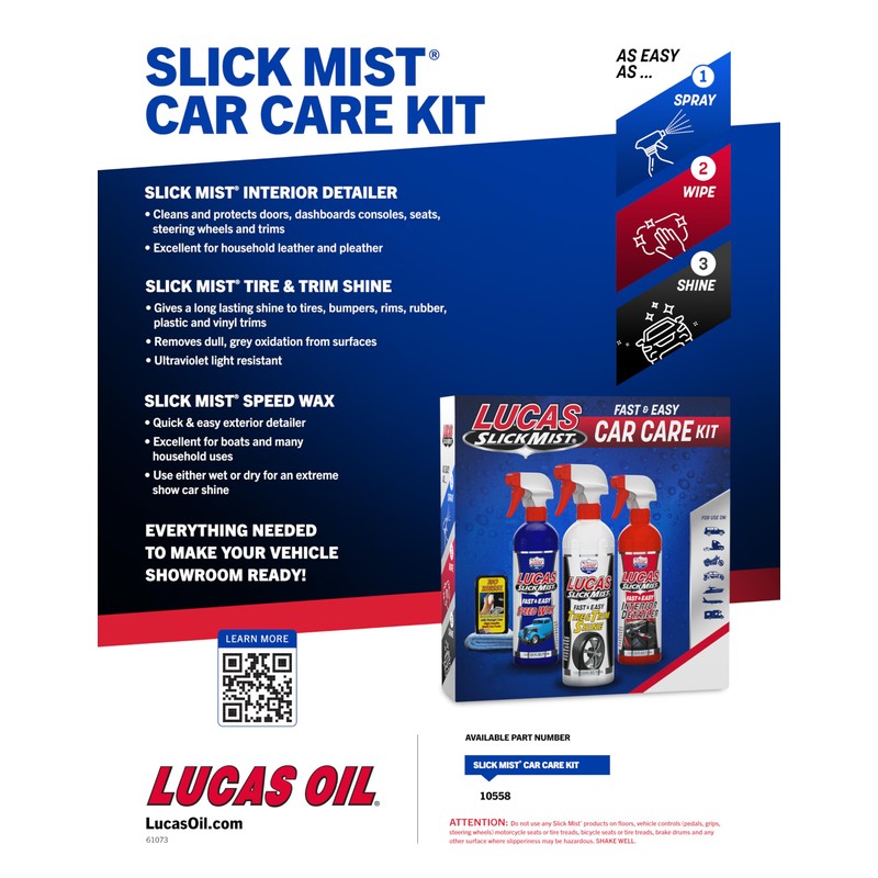 Lucas Oil 10558 Slick Mist Detail Kit
