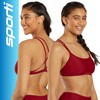 Sporti Active Double Cross Workout Bikini Top - Nutmeg -