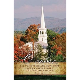 General Worship Bulletin - O Come, Let Us Worship - KJV Scripture - (Package of 100)