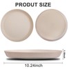 ejonirinjonir EI 18pcs Beige Wheat Straw Plates,Unbreakable Dinner Plates,Reusable Deep