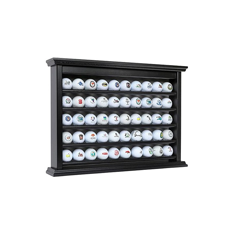 Golf Ball Display Case~Holds 50 G0lf Balls~Handcrafted Solid Wood ~Three