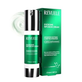 Revuele Exosome CICA Face Cream – 1.69 fl.oz | Hydrating Face Moisturizer with Centella Exosomes, Niacinamide & Hyaluronic Acid | Anti-Aging, Intense Hydration, Korean Skincare, Daily Use