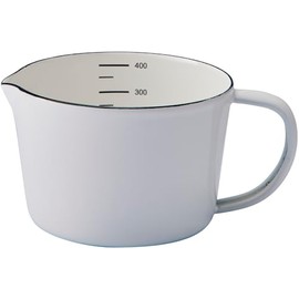 Enameled Pure Enamel Measuring Cup, White, S PU-2308
