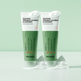 Mediheal Tea Tree Trouble Calming Cleansing Foam / Gentle, Weakly Alkaline 120ml, 2pcs