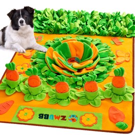 ZMUBB Snuffle Mat for Large Dogs, 40'' x 27.5'' Sniff Mat for Dogs, Portable Slow Feeding Mat for Foraging Skills and Stress Relief, Interactive Indoor/Outdoor Dog Puzzle Toys for Nosework Training
