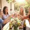 Nuogo 4 PCS Wild Flower Wine Glasses - 15 oz