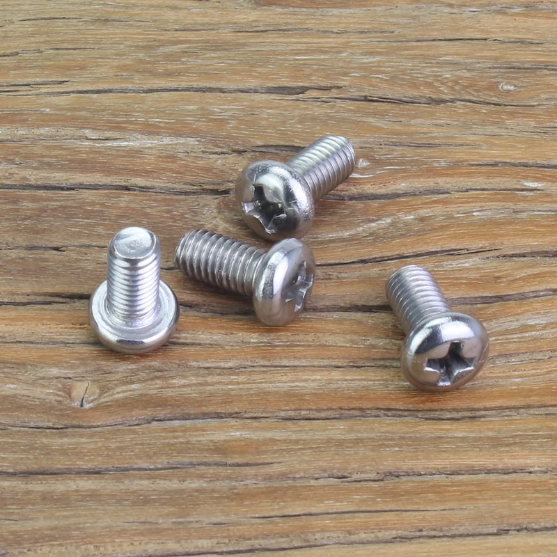55 Pieces M5 x 10mm Machine Screws, Thread Pitch 0.8mm,