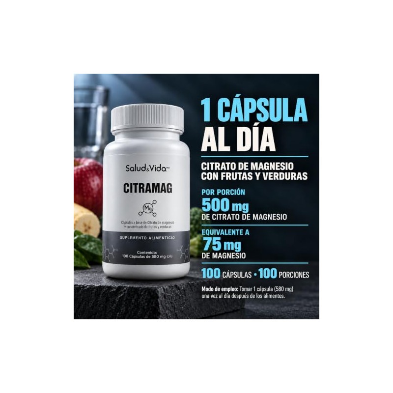 Salud & Vida MX - Suplemento de Citrato de Magnesio