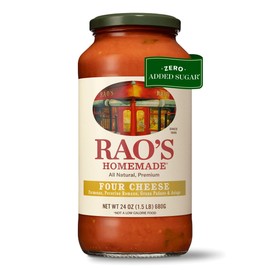 Rao's Homemade Four Cheese Pasta Sauce, 24 oz, Tomato Sauce, All Purpose, Keto Friendly Pasta Sauce, Premium Quality Tomatoes from Italy