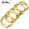 PATIKIL 28x20x4mm Spring Gate O Rings, 10 Pack Round Snap