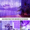 Lezonic Curtain String Light Waterproof, 3m×3m 300LED 8 Modes Remote