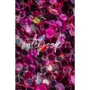 Chunky magenta glitter notebooks: 6x9 lined paperback notebook with glitter