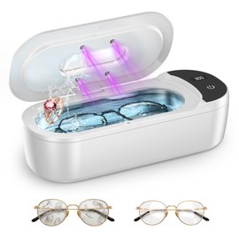 KUNPHY Ultrasonic Jewelry Cleaner, 400ml Sonic Cleaner for Rings, Glasses