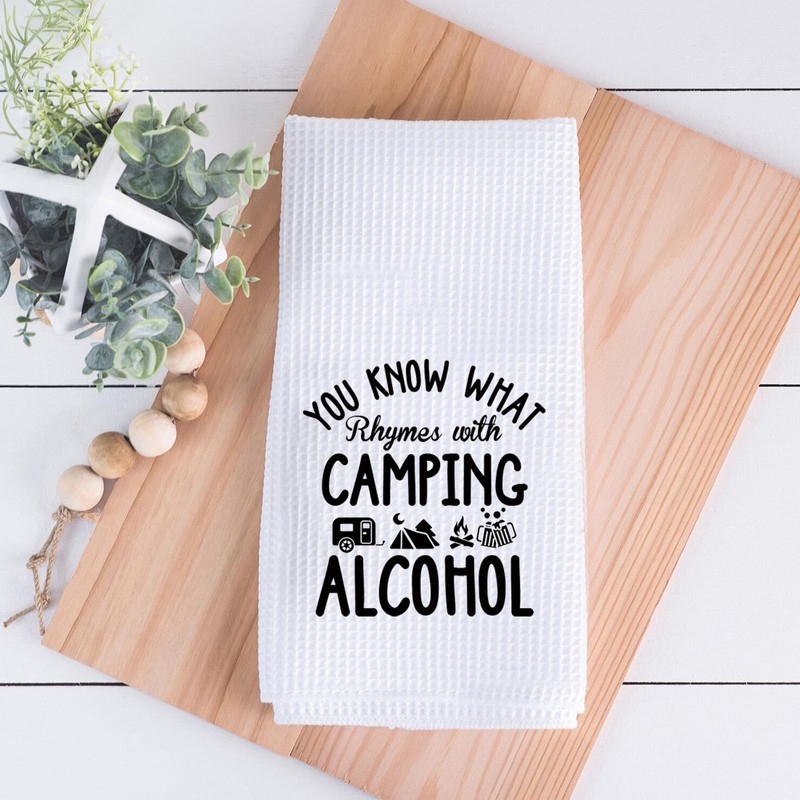PLITI Camping Kitchen Towel Camping Lover Gift You Know What
