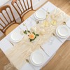 Aoksunova Muslin Wedding Table Runner, Beige, 4 m x 80