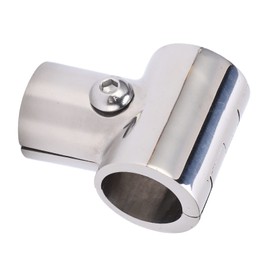 Boat 90° Tube Fitting Boat Deck Handrail Boat Hardware Marine Fitting Boat Rails Stainless Steel,Tee Pipe Connector Stainless Steel Detachable Rust Resistance for Marine Ships Yachts Hand Rail Fitting