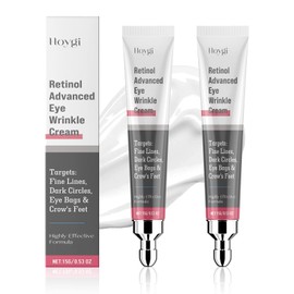 2 Pcs Augencreme Gegen Falten und Augenringe Retinol Eye Cream Eye Serum mit Augenroller Enthält Retinol Hyaluronsäure Niacinamid und Andere Inhaltsstoffe Augencreme gegen Falten und Augenringe