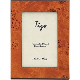 Tizo 8" X 10" Orange Wooden Frame, Made in Italy