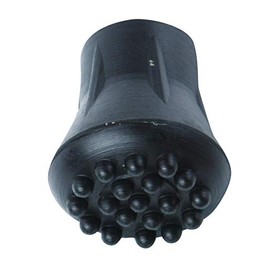 Extra Grip 5/8 Inch Black Rubber Replacement Cane Tip Each